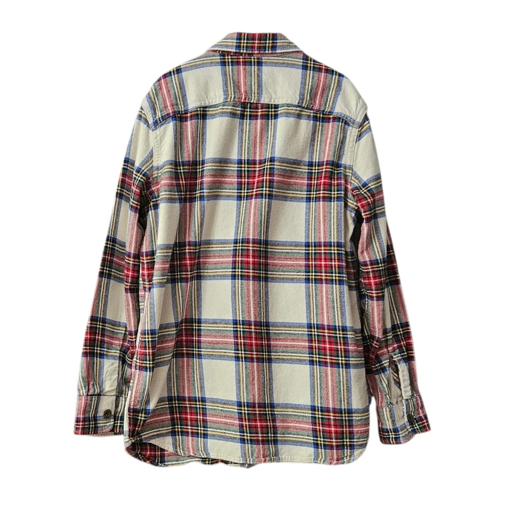 Gap Kids Flannel Button Front Shirt Boys XL (12) Plaid Cotton